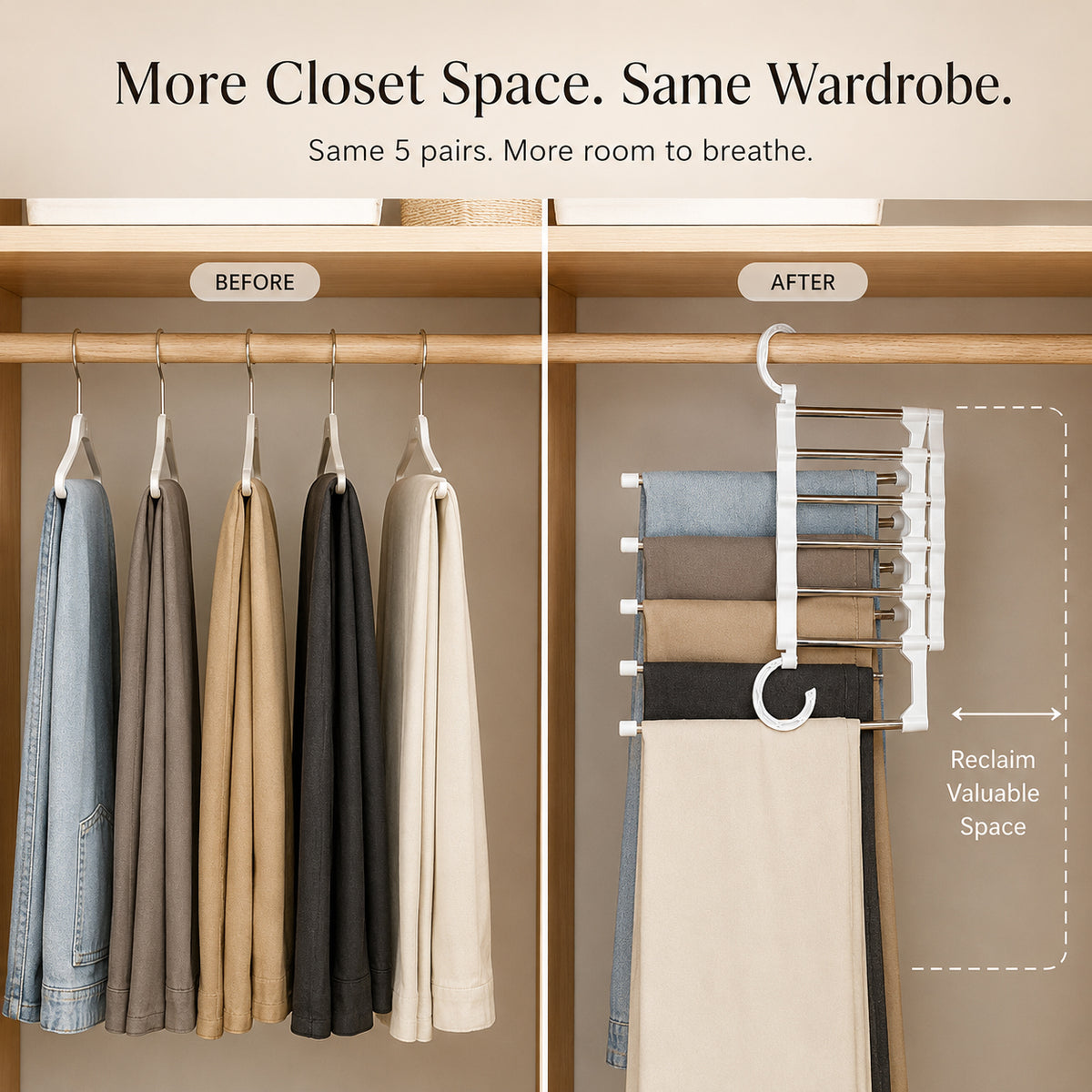 Elevonia GlideSpace™ Trouser Organizer